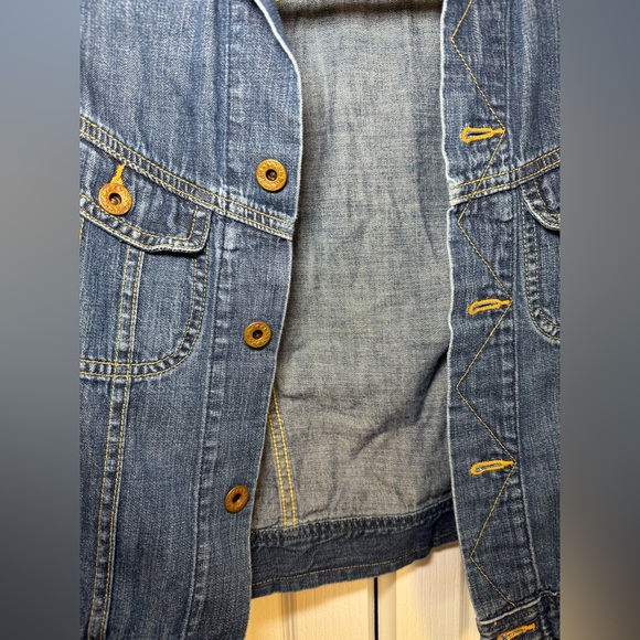 Denim & Supply Ralph Lauren - Dark Blue Jean Jacket Classic Trucker Style - Picture 5 of 6